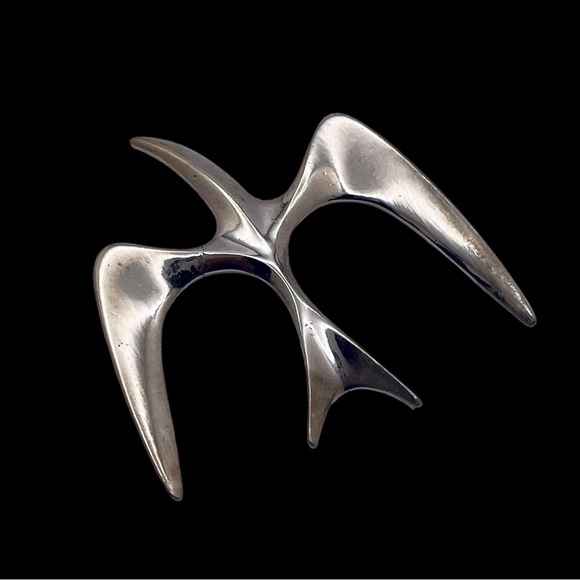 Vintage 1974 Sarah Coventry Silver Tone Mr Seagull Brooch - Picture 5 of 9